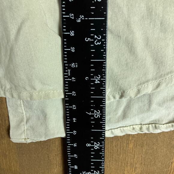 Anthropologie Cloth & Stone Womens Shirt Green Sleeveless Button Down VNeck XS - Picture 9 of 13